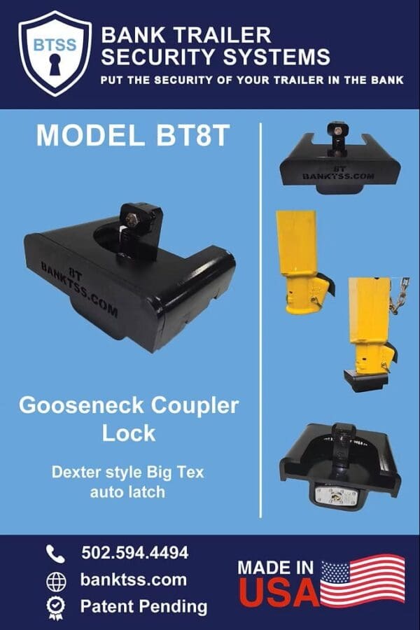 BT8T Gooseneck Coupler Lock Features