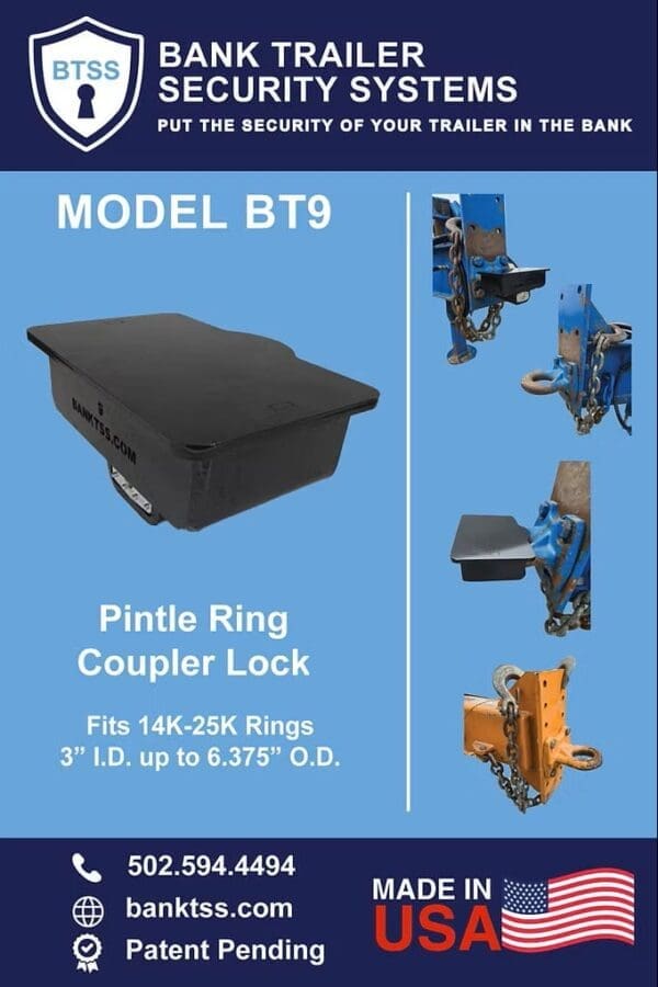 BT9 Pintle Hitch Lock Features