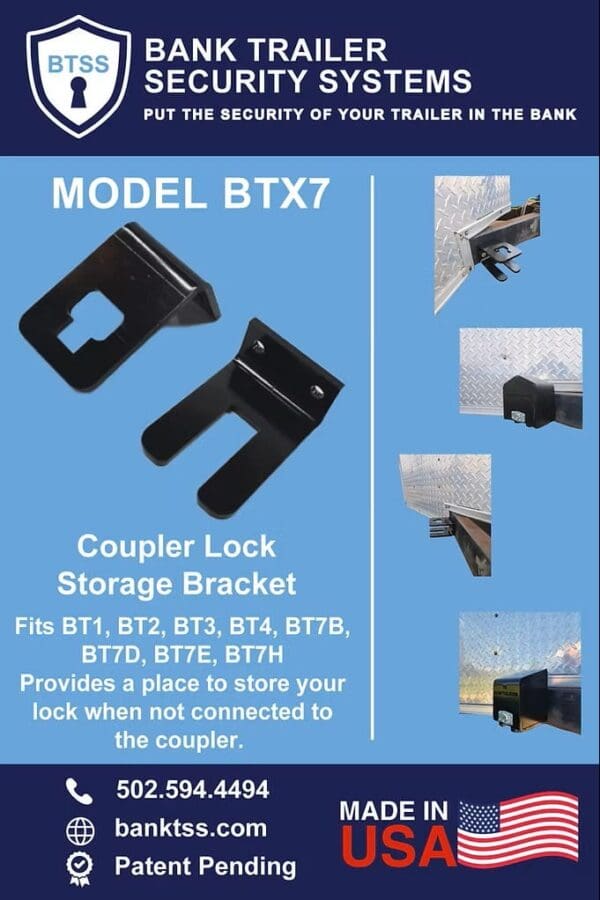 Coupler Lock Storage Bracket Features