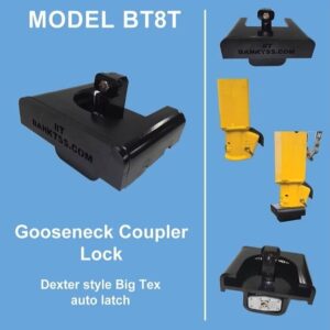 Big Tex Yellow Gooseneck Coupler Lock (BT8T)