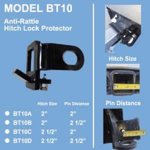 Anti-Rattle Hitch Lock Protector (BT10 A-D)